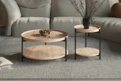 Couchtisch Davina | Ø80 x 40 cm | Old Oak Design