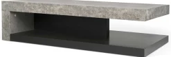 Couchtisch Delta mit Stauraum - Betonoptik