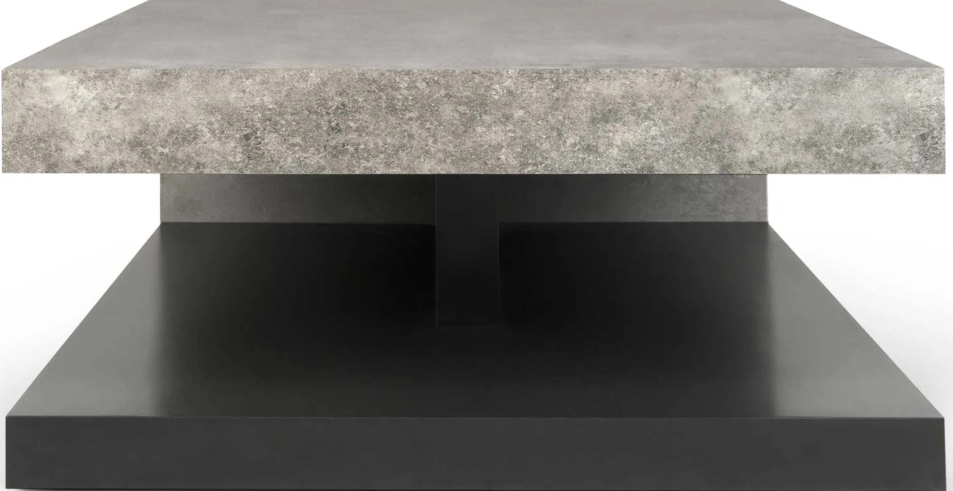 Couchtisch Delta mit Stauraum - Betonoptik