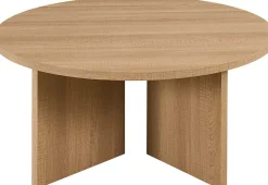 Couchtisch Drasir - Ø90x42cm - Eiche Dekor