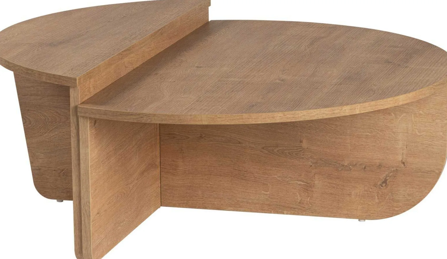 Couchtische Orion - 60x90x30cm - 2er Set - Eiche Dekor