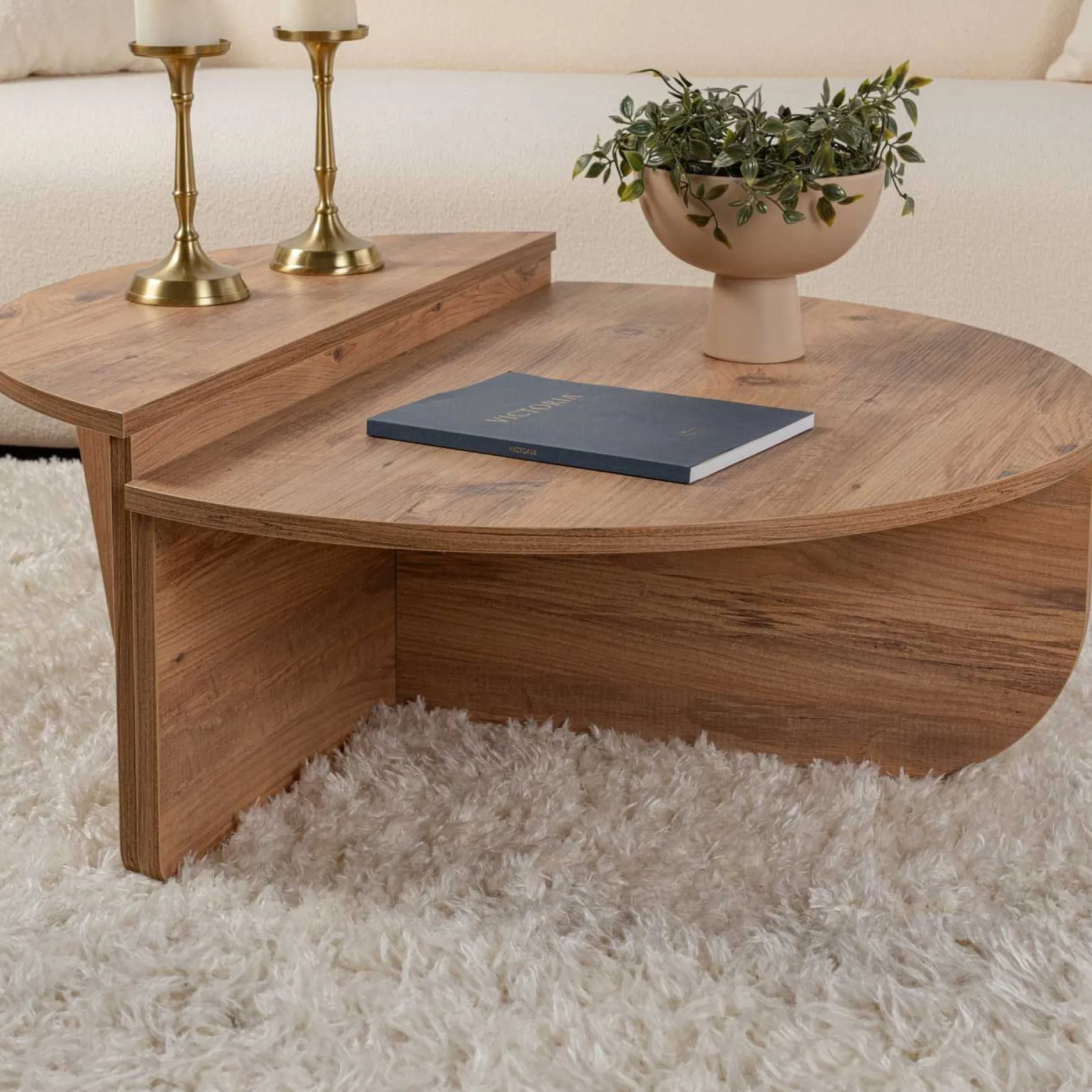 Couchtische Orion - 60x90x30cm - 2er Set - Atlantikkiefer