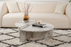 Couchtische Orion - 60x90x30cm - Satz von 2 - Marmor