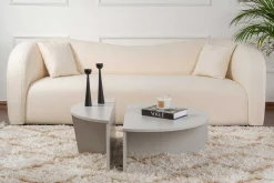 Couchtische Orion - 60x90x30cm - Satz von 2 - grau