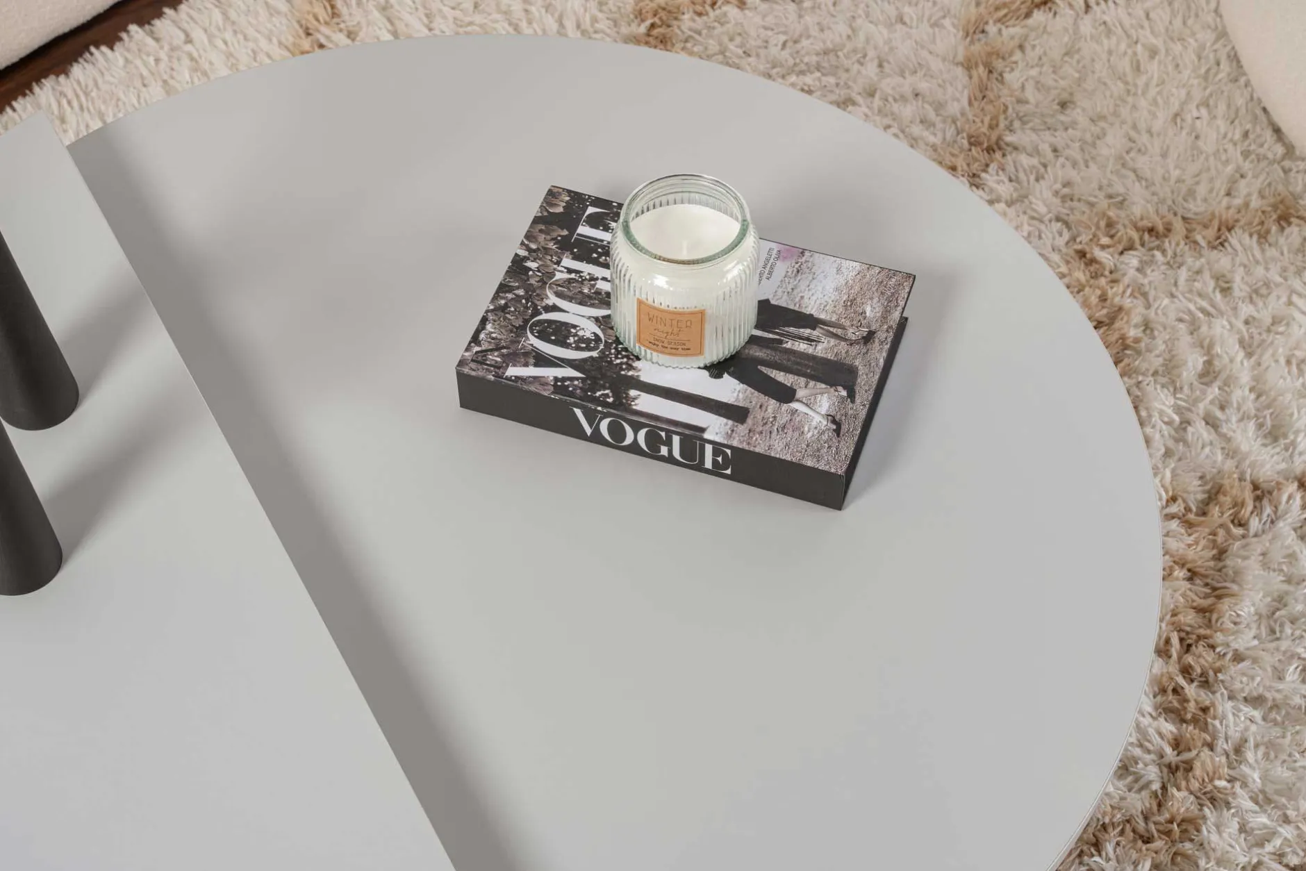 Couchtische Orion - 60x90x30cm - Satz von 2 - grau