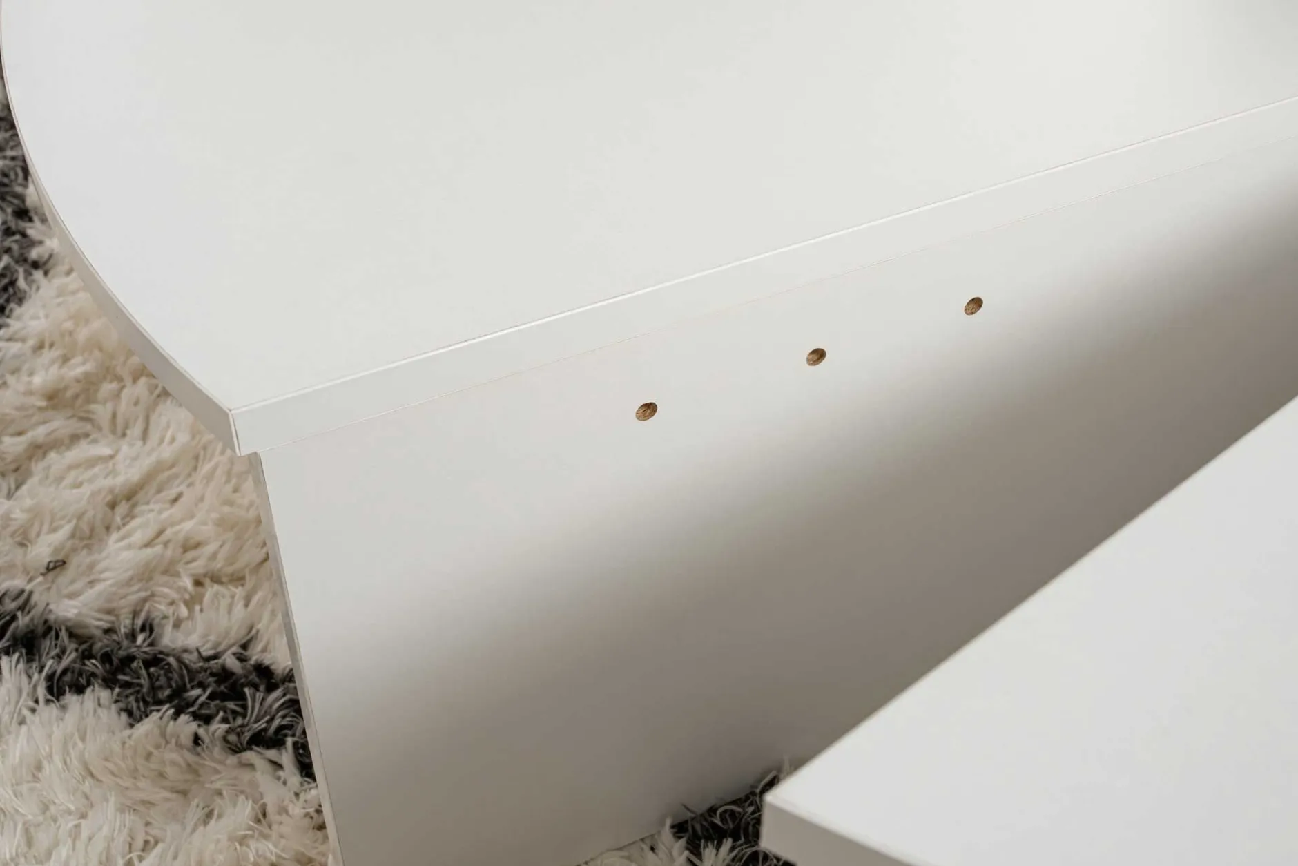 Couchtische Orion - 60x90x30cm - Satz von 2 - weiß