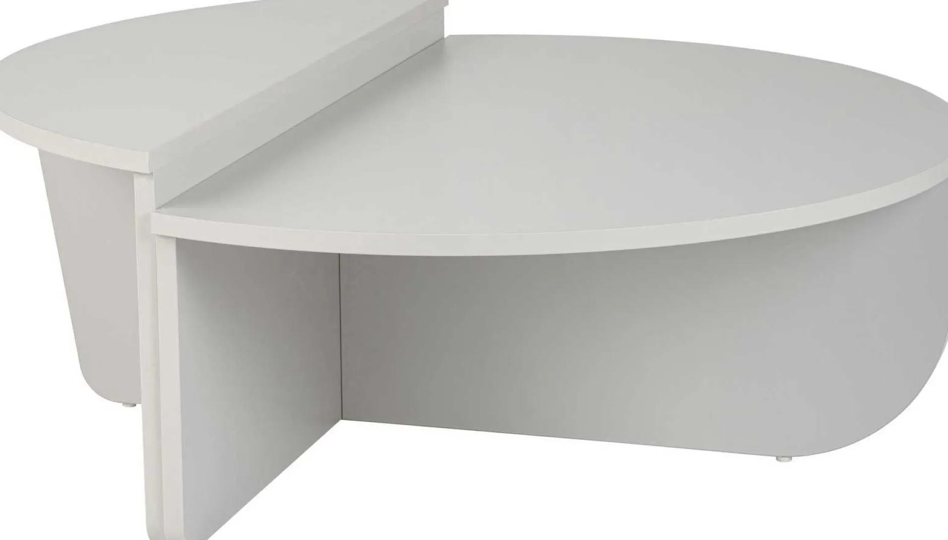 Couchtische Orion - 60x90x30cm - Satz von 2 - weiß