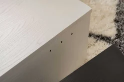 Couchtische Orion - 60x90x30cm - Satz von 2 - weiß/schwarz