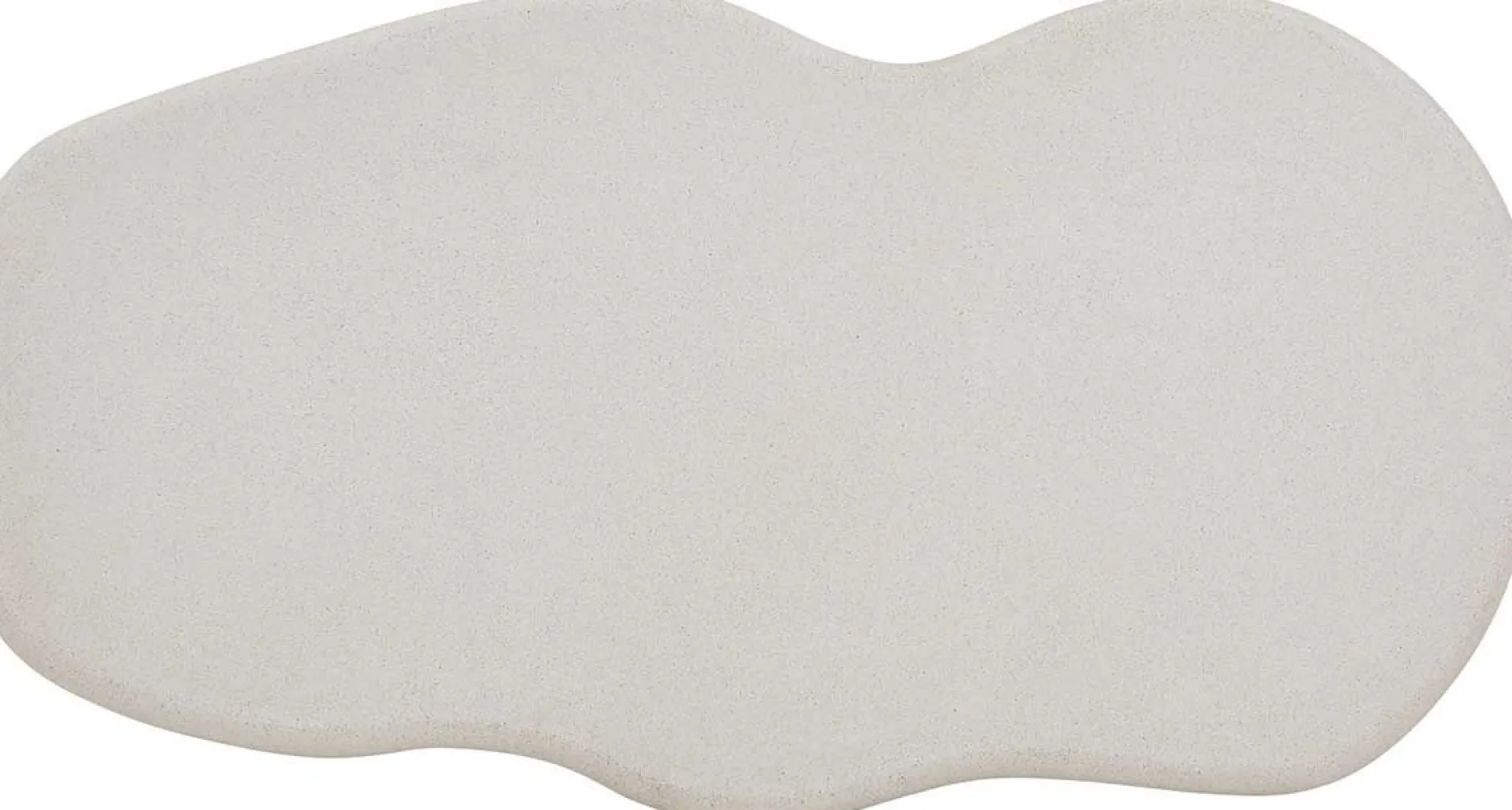 Couchtisch Faro - 130x70x40cm - Zementfarbe - weiß