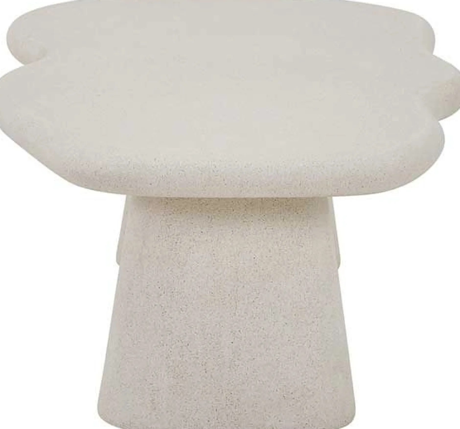 Couchtisch Faro - 130x70x40cm - Zementfarbe - weiß