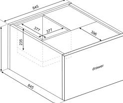 Couchtisch Frame - Eiche dunkel