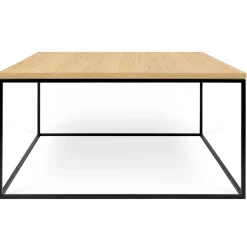 Couchtisch Gleam 75x75 - Eiche/Stahl
