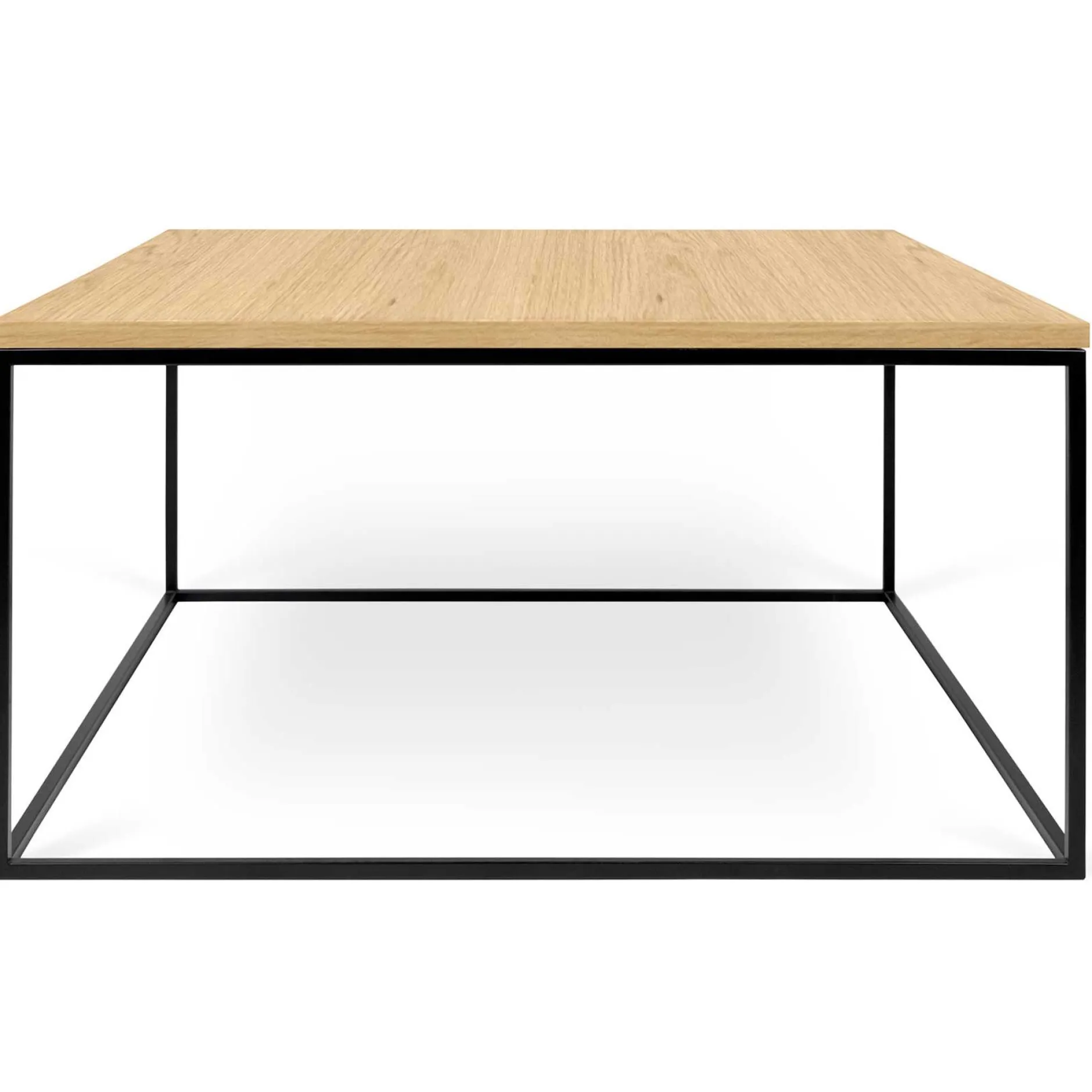 Couchtisch Gleam 75x75 - Eiche/Stahl