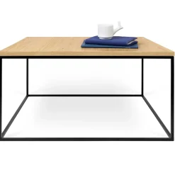 Couchtisch Gleam 75x75 - Eiche/Stahl