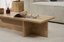Couchtisch Harbor - 100% MELAMINE - Saphireiche - 30 x 45 x 120 cm