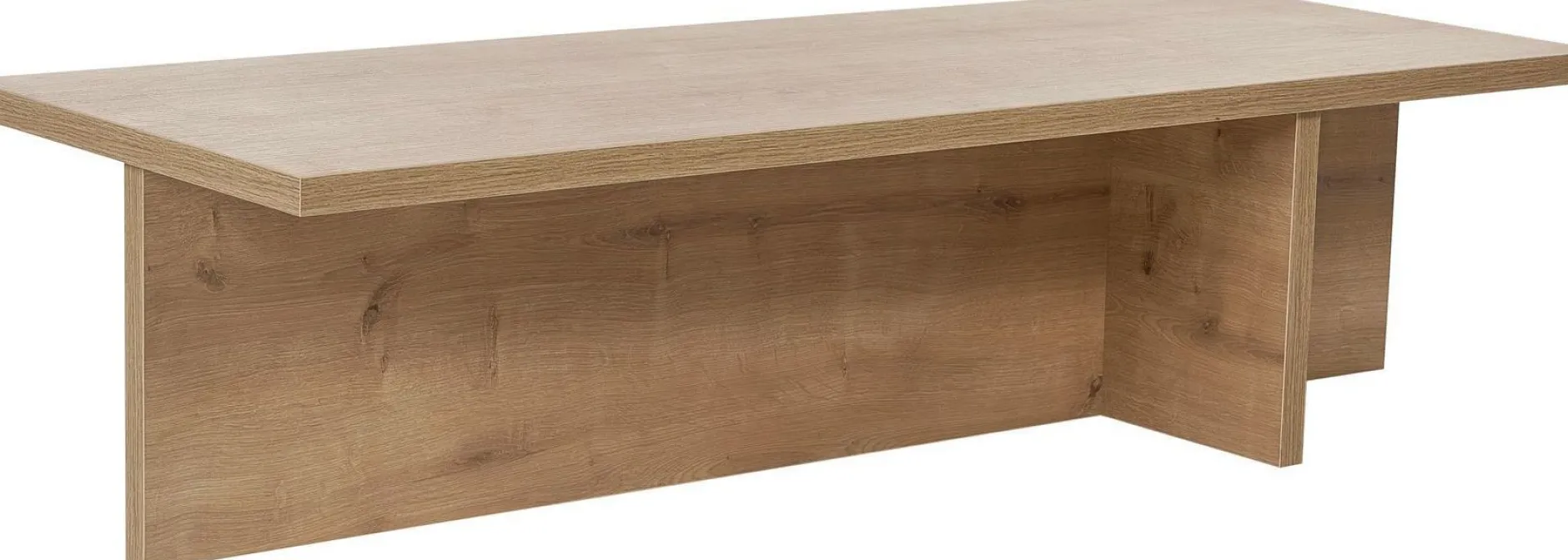 Couchtisch Harbor - 100% MELAMINE - Saphireiche - 30 x 45 x 120 cm