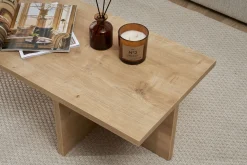 Couchtisch Harbor - 100% MELAMINE - Saphireiche - 30 x 45 x 120 cm