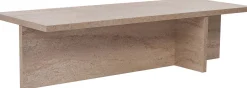 Couchtisch Harbor - 100% MELAMINE - Travertin - 30 x 45 x 120 cm