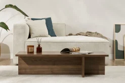 Couchtisch Harbor - 100% MELAMINE - Walnuss - 30 x 45 x 120 cm