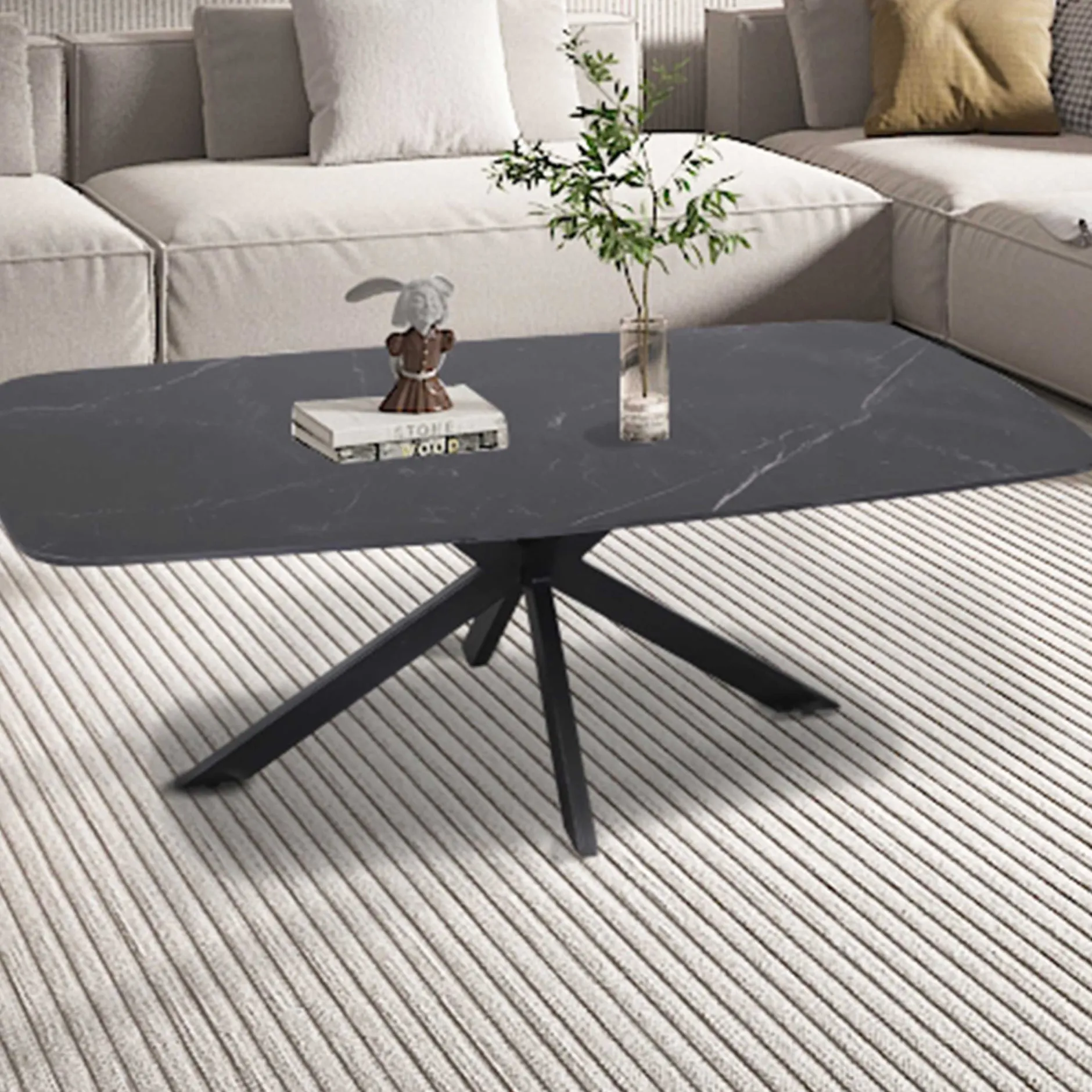 Couchtisch Helios | 130 x 70 x 45 cm | Schwarz