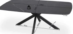 Couchtisch Helios | 130 x 70 x 45 cm | Schwarz
