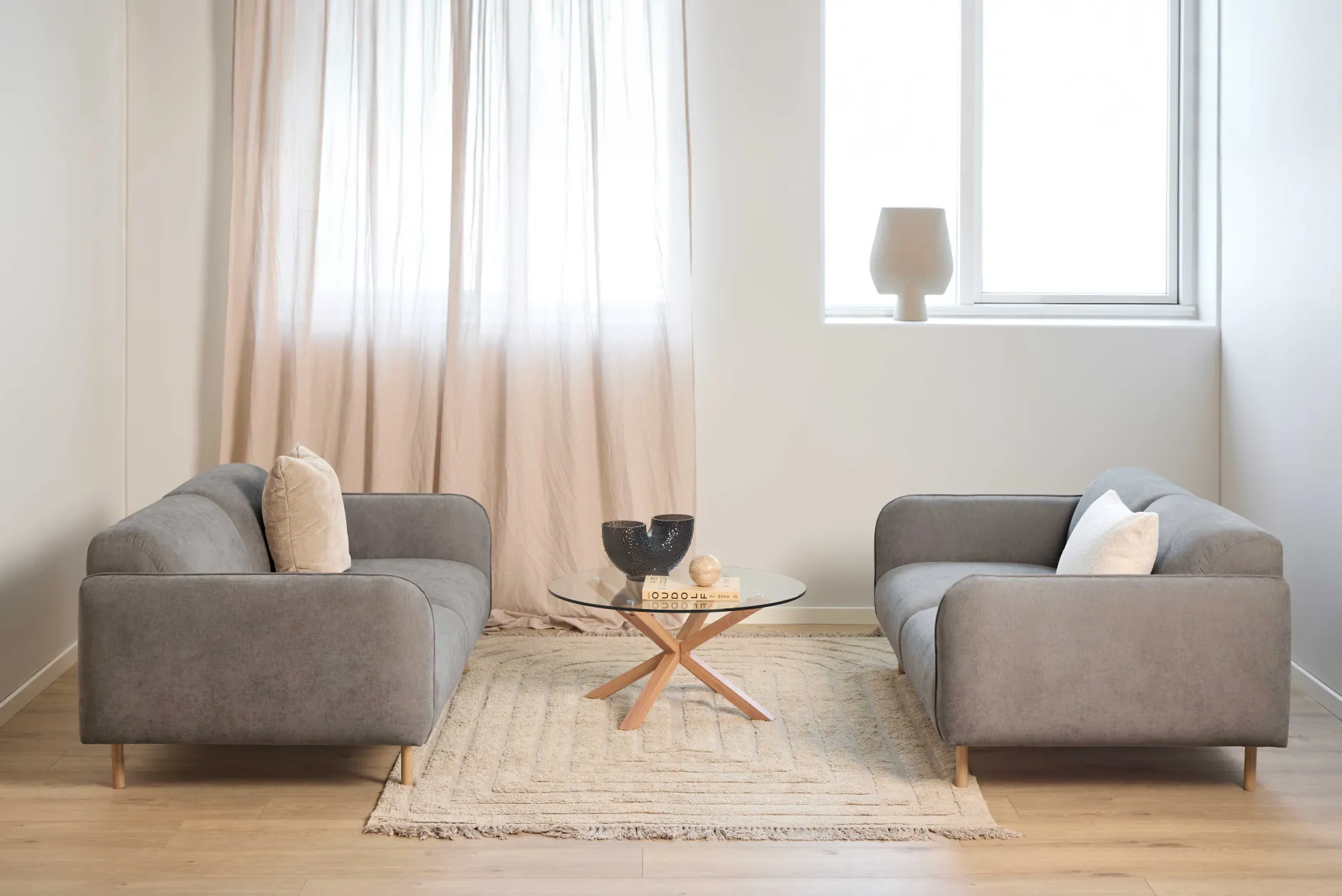 Couchtisch Hennie ø82cm - Eiche Dekor