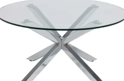 Couchtisch Hennie ø82cm - Tischplatte aus Glas