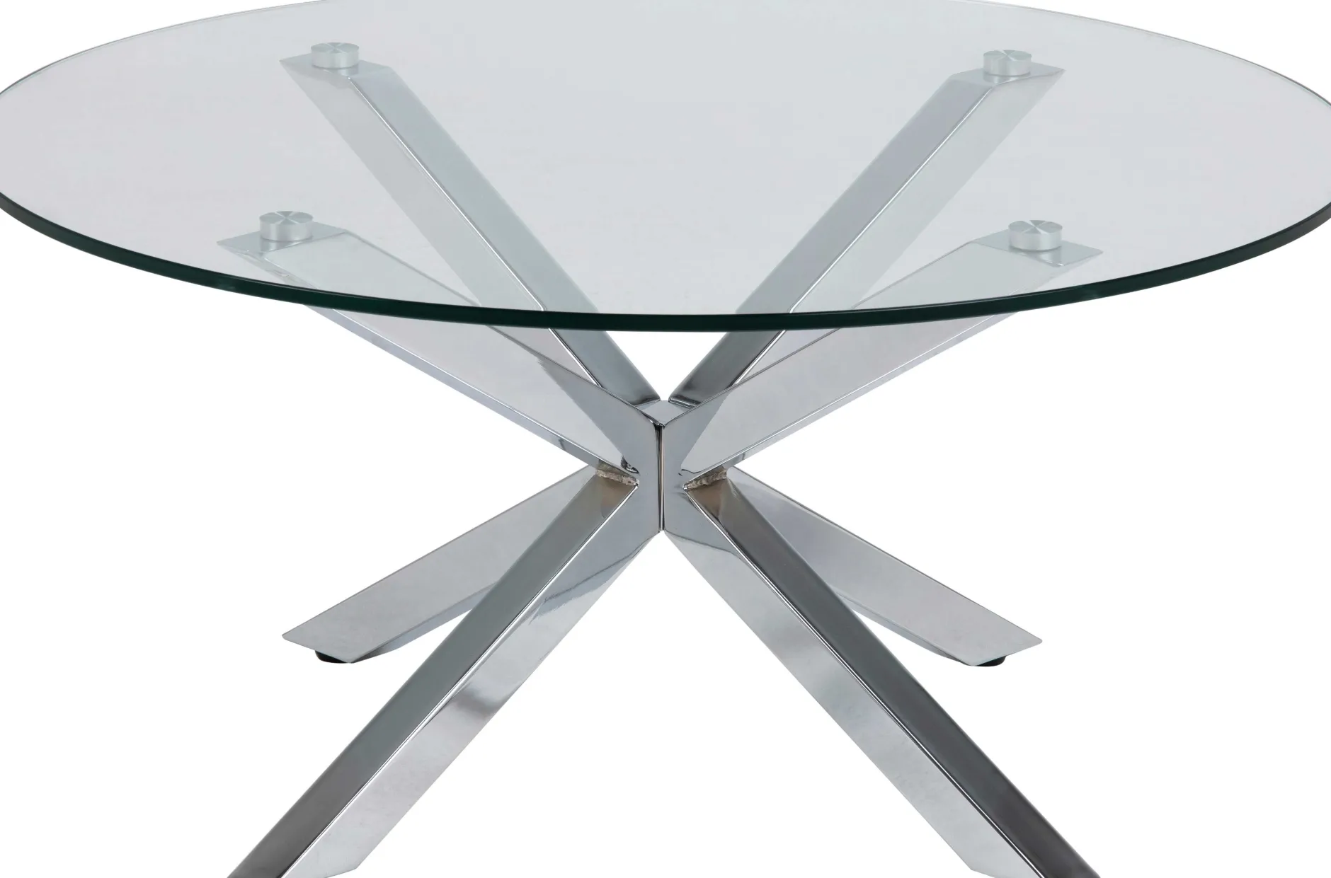 Couchtisch Hennie ø82cm - Tischplatte aus Glas