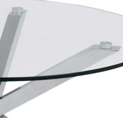 Couchtisch Hennie ø82cm - Tischplatte aus Glas