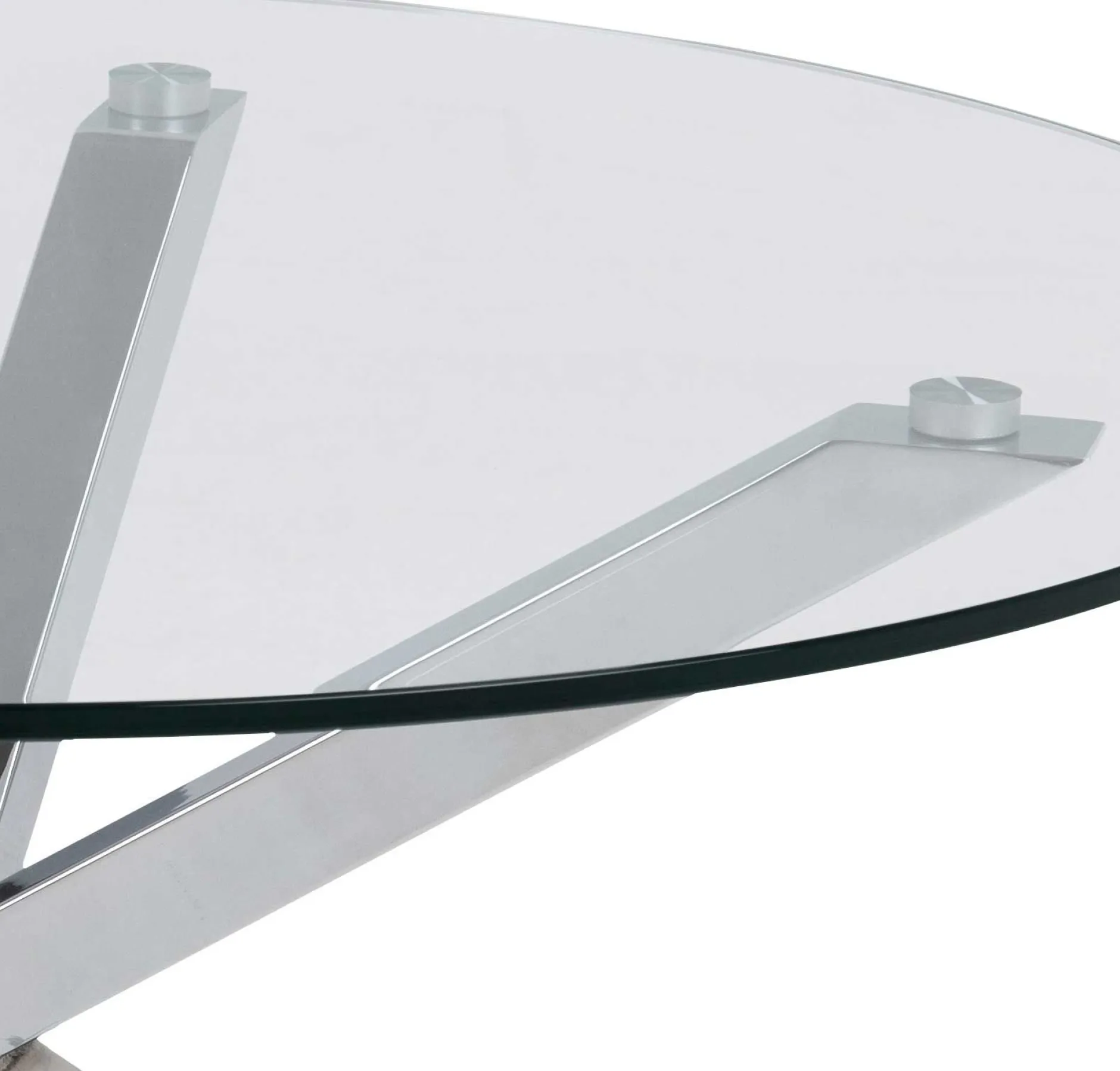 Couchtisch Hennie ø82cm - Tischplatte aus Glas