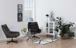 Couchtisch Hennie ø82cm - Tischplatte aus Glas
