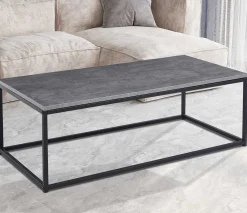 Couchtisch in Betonoptik - Dallas | H-H 40 x B-L 120 x T-P 60 cm