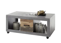 Couchtisch Indus 115cm mit 2 Schubladen - Beton