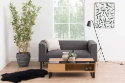Couchtisch Izzy 110cm - Eiche/schwarz