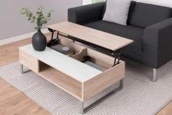 Couchtisch Izzy 110cm - Eiche/Weiß