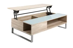 Couchtisch Izzy 110cm - Eiche/Weiß