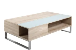 Couchtisch Izzy 110cm - Eiche/Weiß