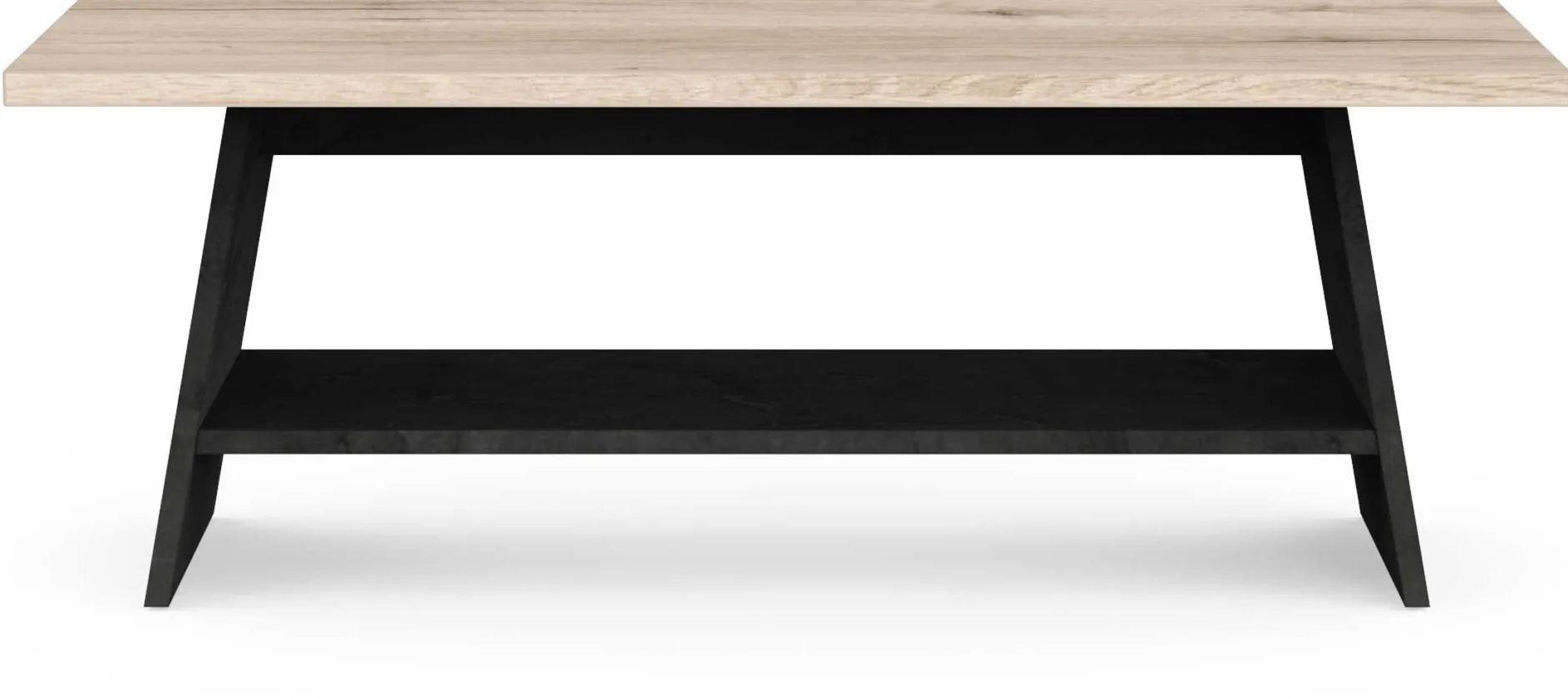 Couchtisch Jacynthe - 91x45x34cm - Eiche Dekor/Betonoptik