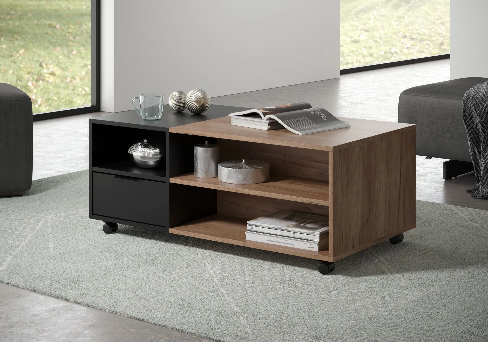 Couchtisch Kendo | 110 x 60 x 44 cm | Tobacco Brown Oak