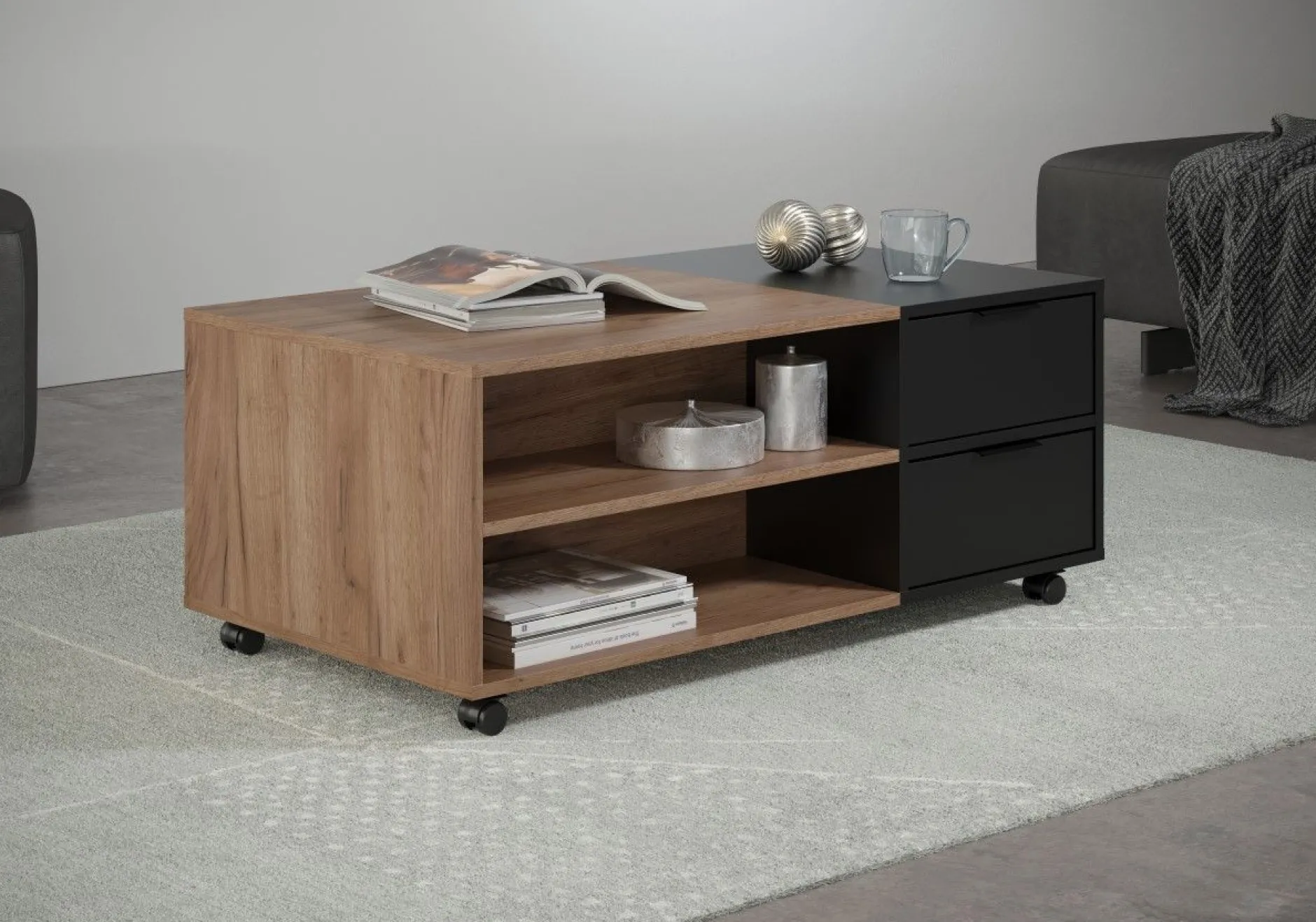 Couchtisch Kendo | 110 x 60 x 44 cm | Tobacco Brown Oak