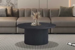 Couchtisch Lagos | Ø80 x 38 cm | Dunkelbraun