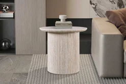 Couchtisch Lagos - Ø50x46cm - Travertin
