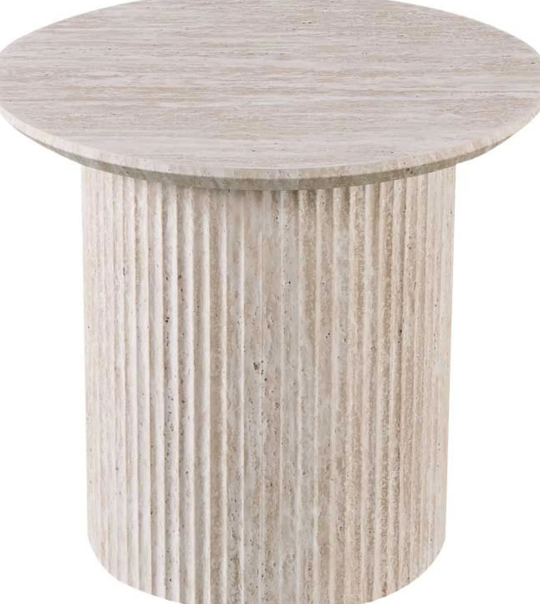 Couchtisch Lagos - Ø50x46cm - Travertin