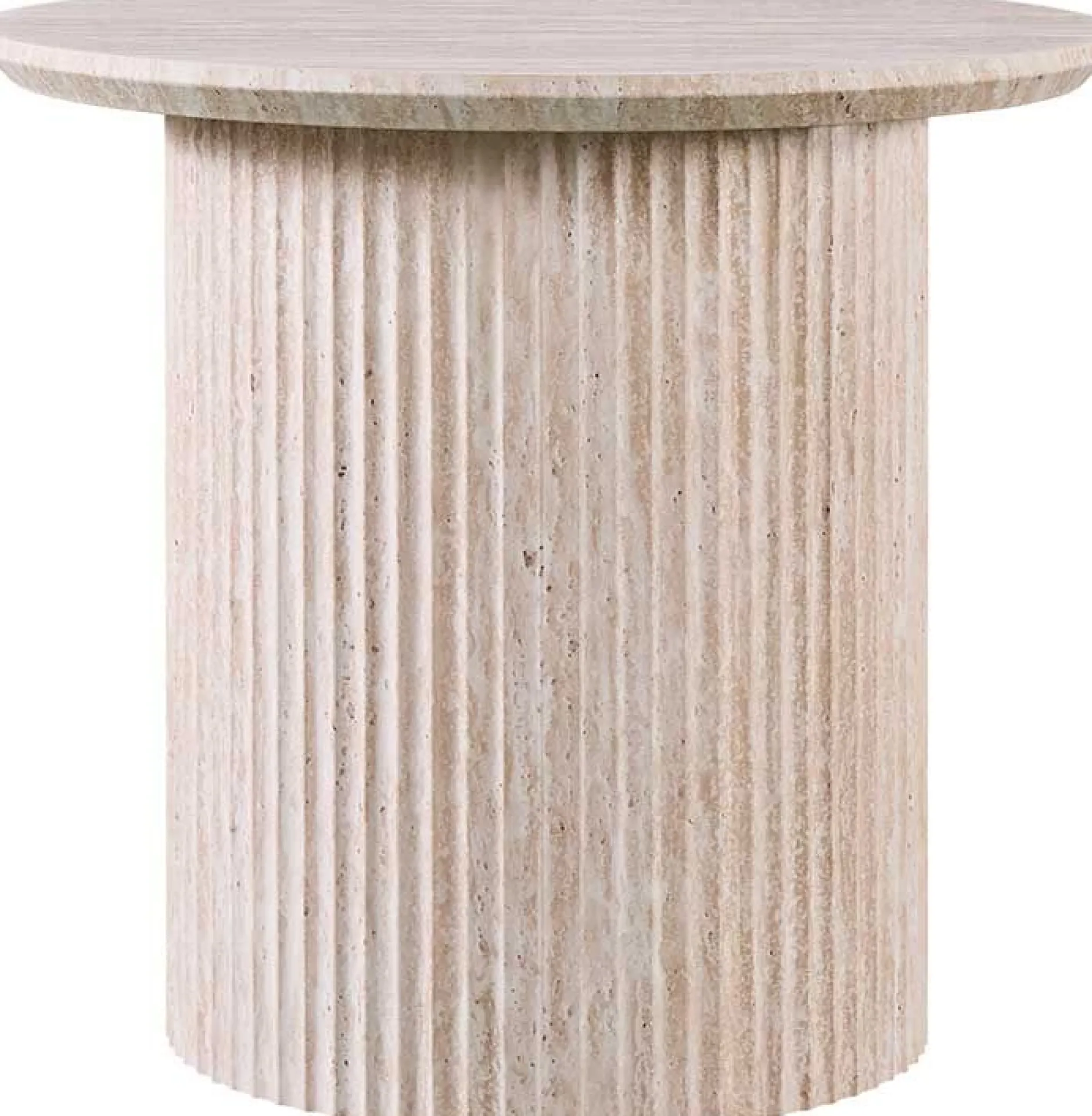 Couchtisch Lagos - Ø50x46cm - Travertin