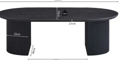 Couchtisch Lagos | 120 x 70 x 38 cm | Dunkelbraun