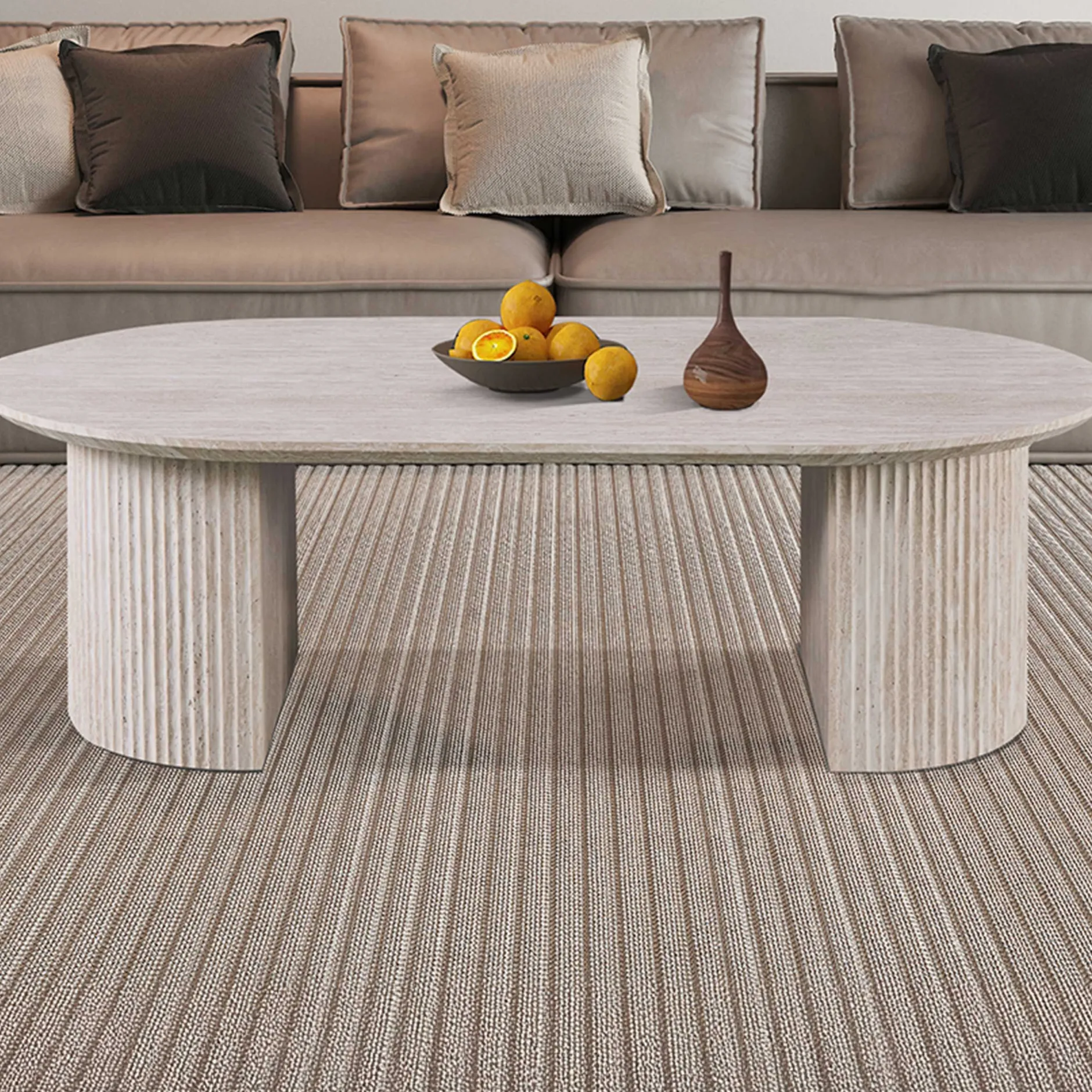 Couchtisch Lagos - 120x70x38cm - Travertin