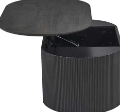 Couchtisch Lagos - 120x70x45cm - verstellbar - mit Ablage - dunkelbraun