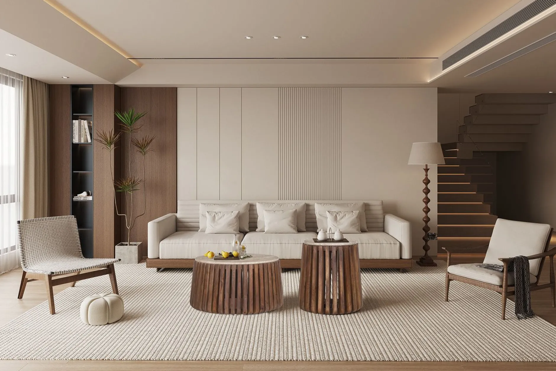 Couchtisch Lucce | Ø70 x 40 cm | Mangoholz