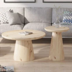Couchtisch Lukas | Ø80 x 45 cm | Old Oak Design