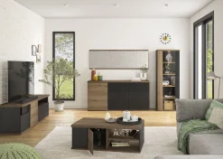 Couchtisch Magda | 110 x 60 x 40 cm | Brown Matte Black